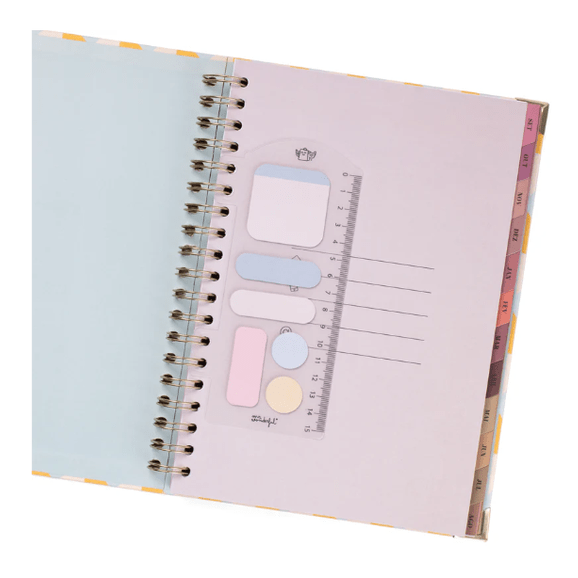 Conjunto Agenda 25-26 + Caneta - No Stress Mr. Wonderful - Papelaria Encantada