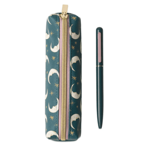 Conjunto Caneta e Estojo Teal Moon – DesignWorks Ink - Papelaria Encantada