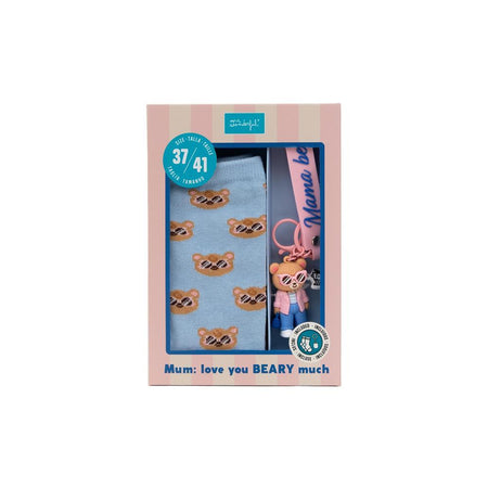 Conjunto com Meias + Porta - chaves - Mama bear - Mr Wonderful - Papelaria Encantada