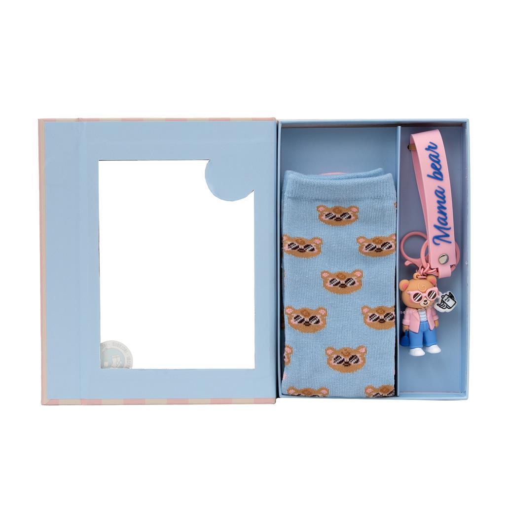 Conjunto com Meias + Porta - chaves - Mama bear - Mr Wonderful - Papelaria Encantada