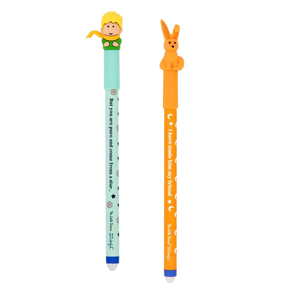 Conjunto de 2 canetas apagáveis Bo - Bo - O Principezinho e a Raposa Mr. Wonderful - Papelaria Encantada