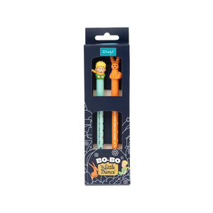 Conjunto de 2 canetas apagáveis Bo - Bo - O Principezinho e a Raposa Mr. Wonderful - Papelaria Encantada