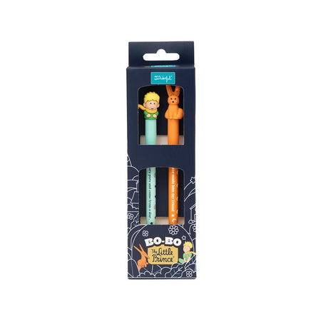 Conjunto de 2 canetas apagáveis Bo - Bo - O Principezinho e a Raposa Mr. Wonderful - Papelaria Encantada