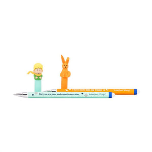 Conjunto de 2 canetas apagáveis Bo - Bo - O Principezinho e a Raposa Mr. Wonderful - Papelaria Encantada
