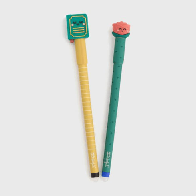 Conjunto de 2 Canetas Apagáveis Bo-Bo - Para Escrever Histórias Memoráveis Mr. Wonderful Sant Jordi - Papelaria Encantada