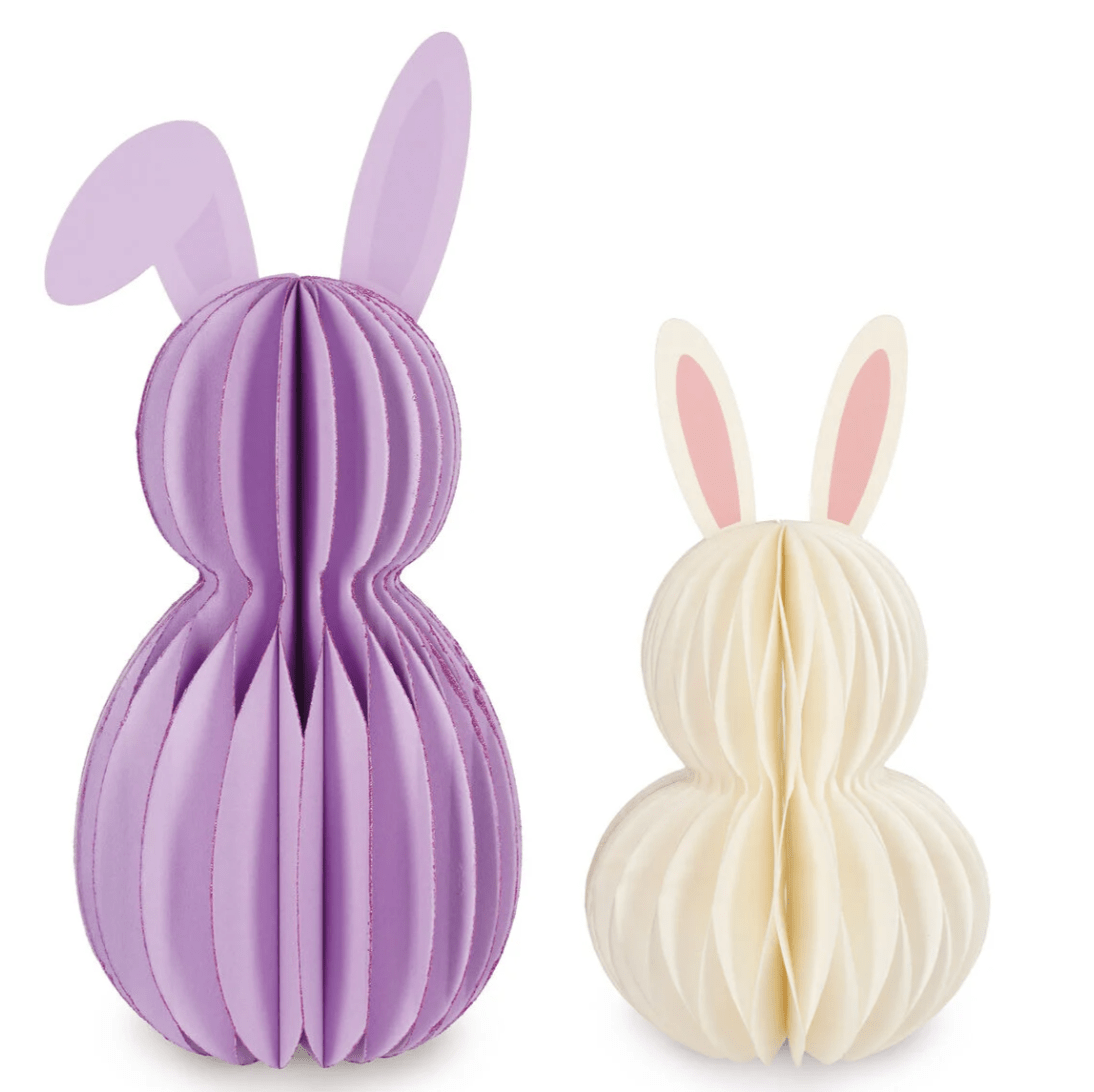 Conjunto de 2 coelhinhos de papel dobráveis - Feliz Páscoa - Legami - Papelaria Encantada