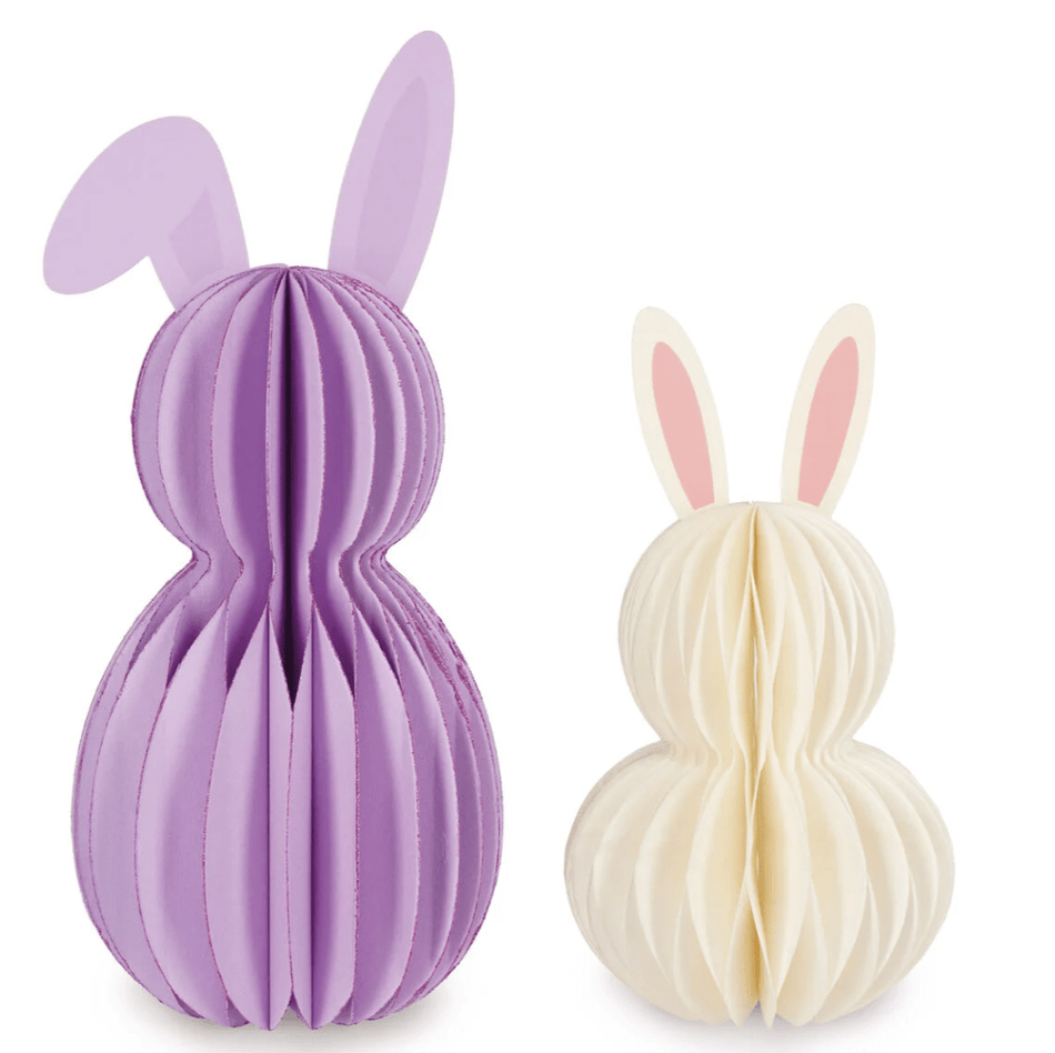 Conjunto de 2 coelhinhos de papel dobráveis - Feliz Páscoa - Legami - Papelaria Encantada