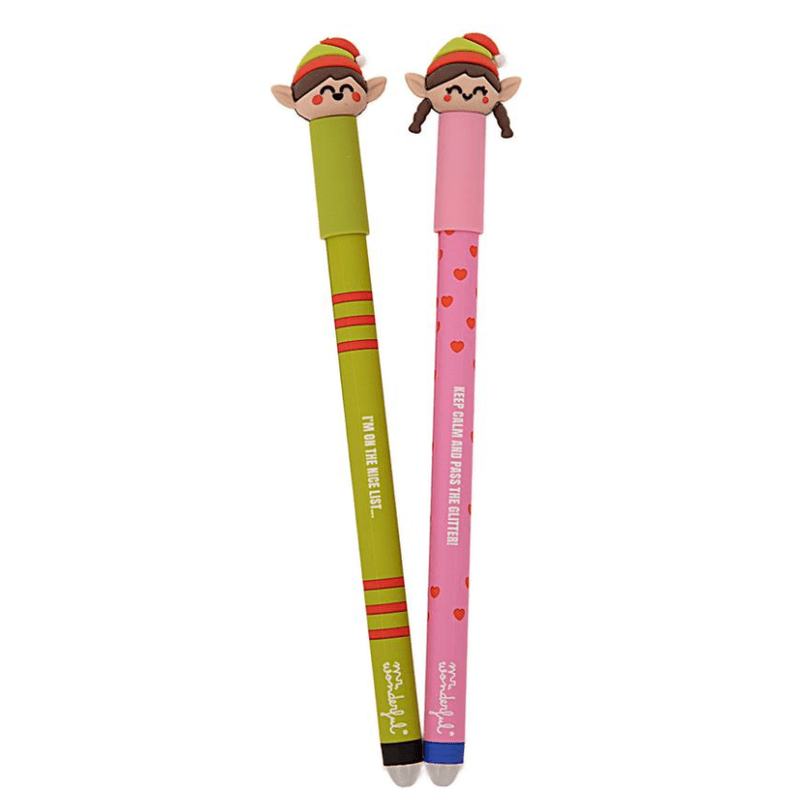Conjunto de 2 esferográficas apagáveis Bo - Bo elfos Mr.wonderful - Papelaria Encantada