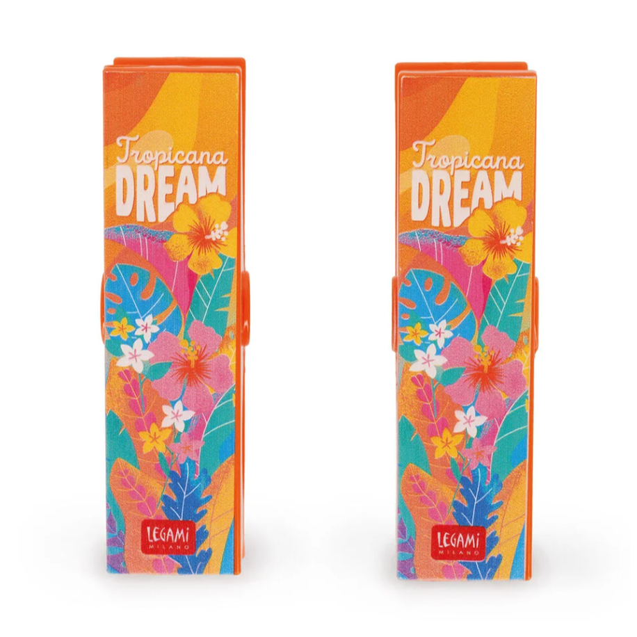 Conjunto de 2 fixadores de toalha de praia - Tropicana Dream - Legami - Papelaria Encantada