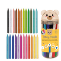 Conjunto de 24 lápis de cor legami - Teddy Friends - Papelaria Encantada