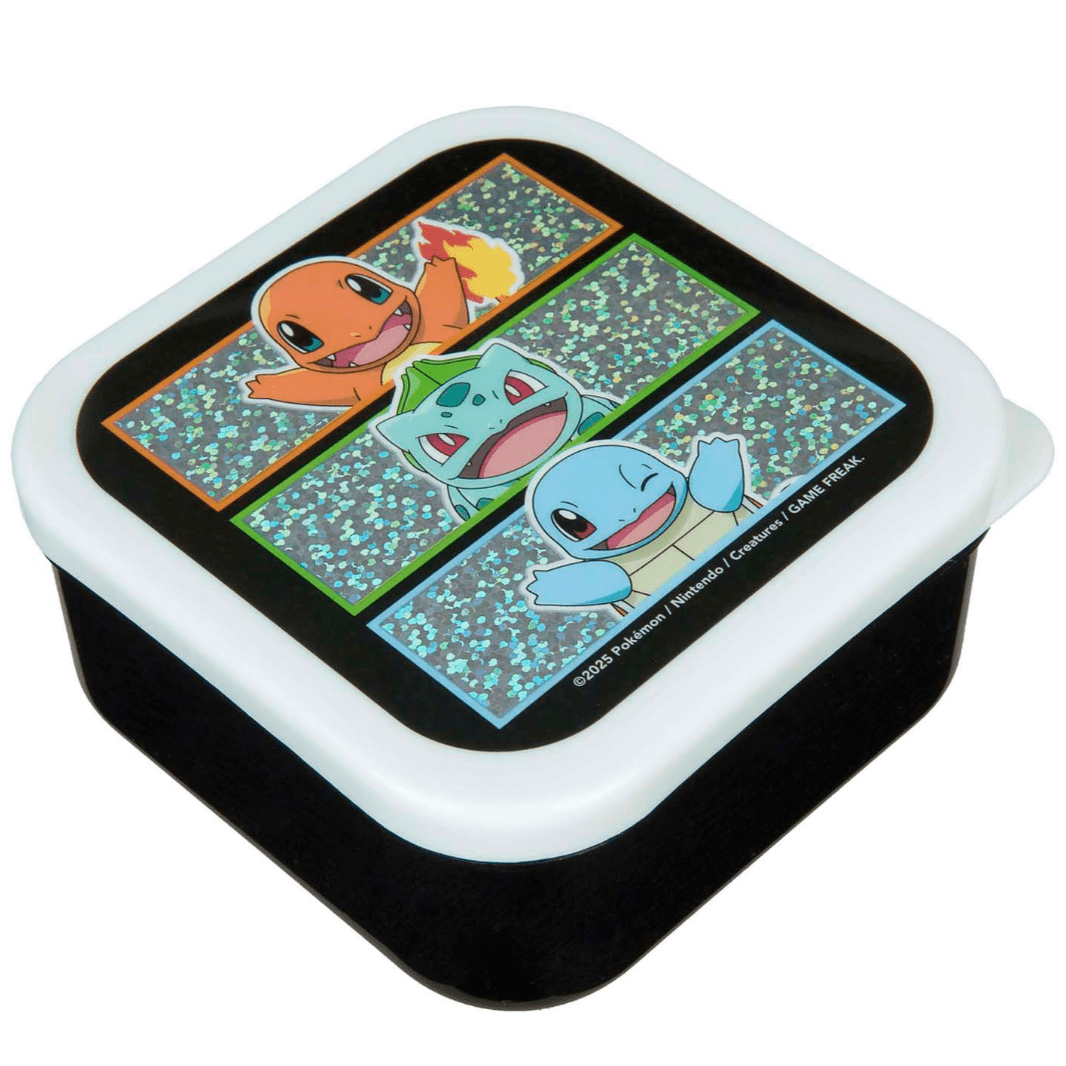 Conjunto de 3 caixas lanche Pokemon - Papelaria Encantada