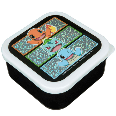 Conjunto de 3 caixas lanche Pokemon - Papelaria Encantada