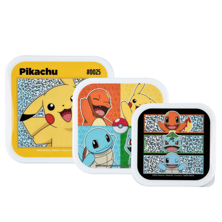 Conjunto de 3 caixas lanche Pokemon - Papelaria Encantada