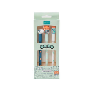 Conjunto de 3 canetas apagáveis Bo - Bo saúde Mr.Wonderful - Papelaria Encantada