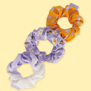 Conjunto de 3 elásticos para cabelo - abelha - Legami - Papelaria Encantada