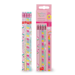 Conjunto de 4 Lápis HB Perfumados Unicórnio Legami - Papelaria Encantada