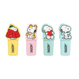 Conjunto 4 marcadores fluorescentes com topo Snoopy