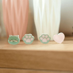 Conjunto de 4 mini ganchos de cabelo Gato - Legami - Papelaria Encantada