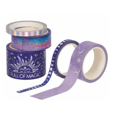 Conjunto de 5 fitas de papel - Tape By Tape Magic Legami - Papelaria Encantada