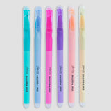 Conjunto de 6 canetas de cores de apagar para escrever e recomeçar - Mr. Wonderful - Papelaria Encantada