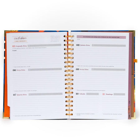 Conjunto de Agenda Office 2026 Semanal Grande + Esferográfica - Non stop como estilo de vida - Papelaria Encantada
