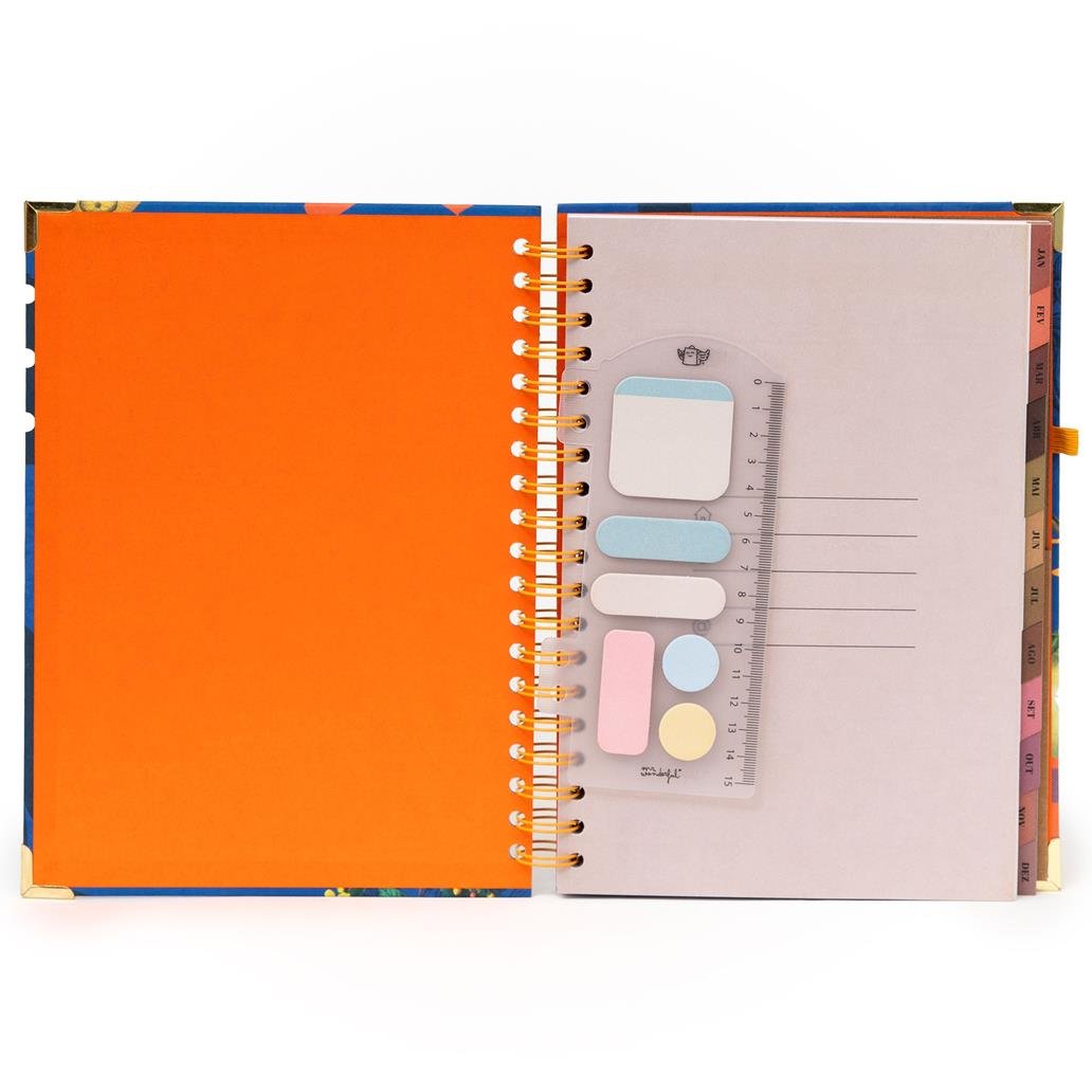 Conjunto de Agenda Office 2026 Semanal Grande + Esferográfica - Non stop como estilo de vida - Papelaria Encantada