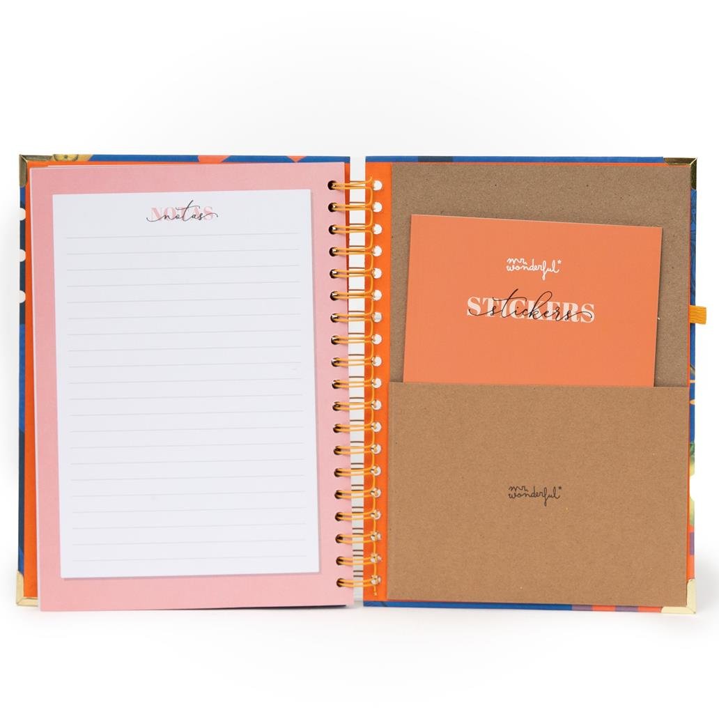 Conjunto de Agenda Office 2026 Semanal Grande + Esferográfica - Non stop como estilo de vida - Papelaria Encantada