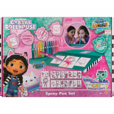 Conjunto de atividades Gabby's Dollhouse - Papelaria Encantada