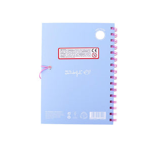 Conjunto de caderno A5 com pins - Azul Mr. Wonderful - Papelaria Encantada