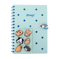 Conjunto de caderno A5 com pins - Verde - Mr. Wonderful - Papelaria Encantada