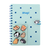 Conjunto de caderno A5 com pins - Verde - Mr. Wonderful - Papelaria Encantada