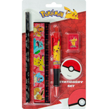 Conjunto de escrita 5 peças Pokemon - Papelaria Encantada