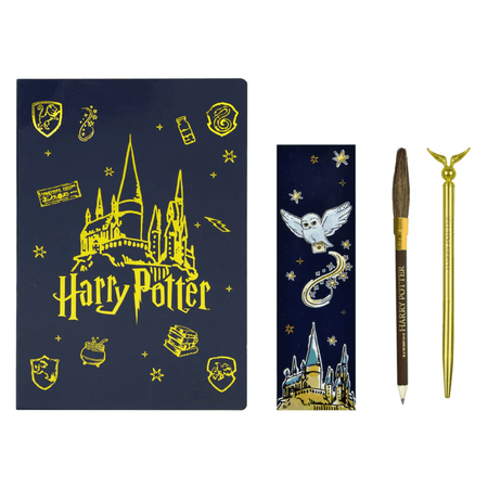 Conjunto de escrita Harry Potter 5 Pcs - Papelaria Encantada