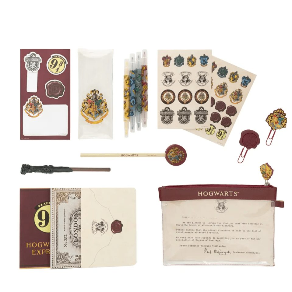 Conjunto de escrita Harry Potter - Papelaria Encantada
