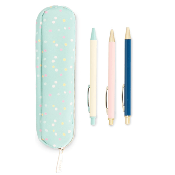 Conjunto de Escrita - Polka Dots Mr. Wonderful - Papelaria Encantada