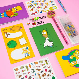 Conjunto de escrita Simpsons - Papelaria Encantada