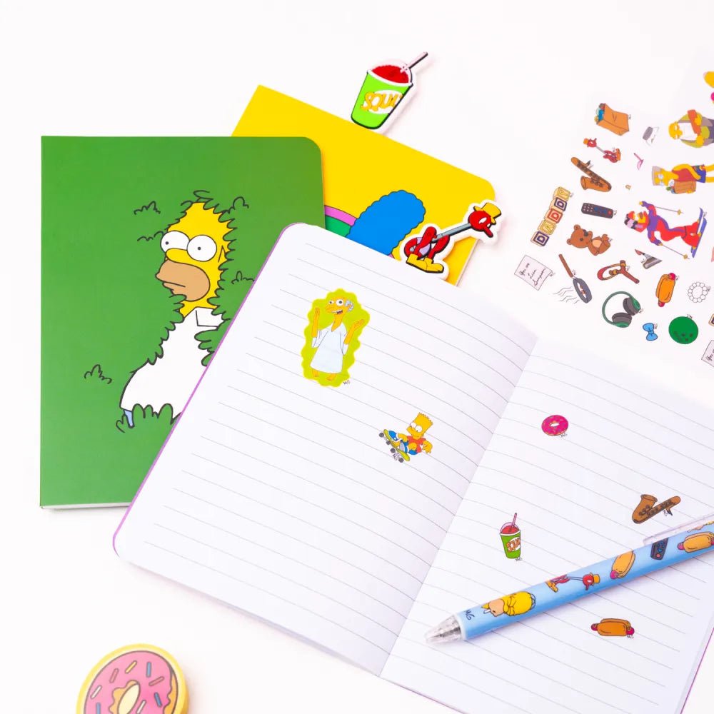 Conjunto de escrita Simpsons - Papelaria Encantada
