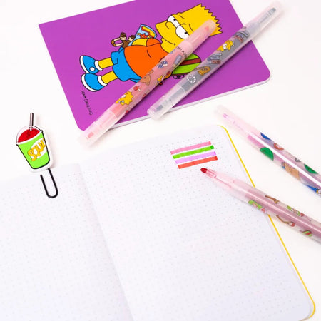 Conjunto de escrita Simpsons - Papelaria Encantada