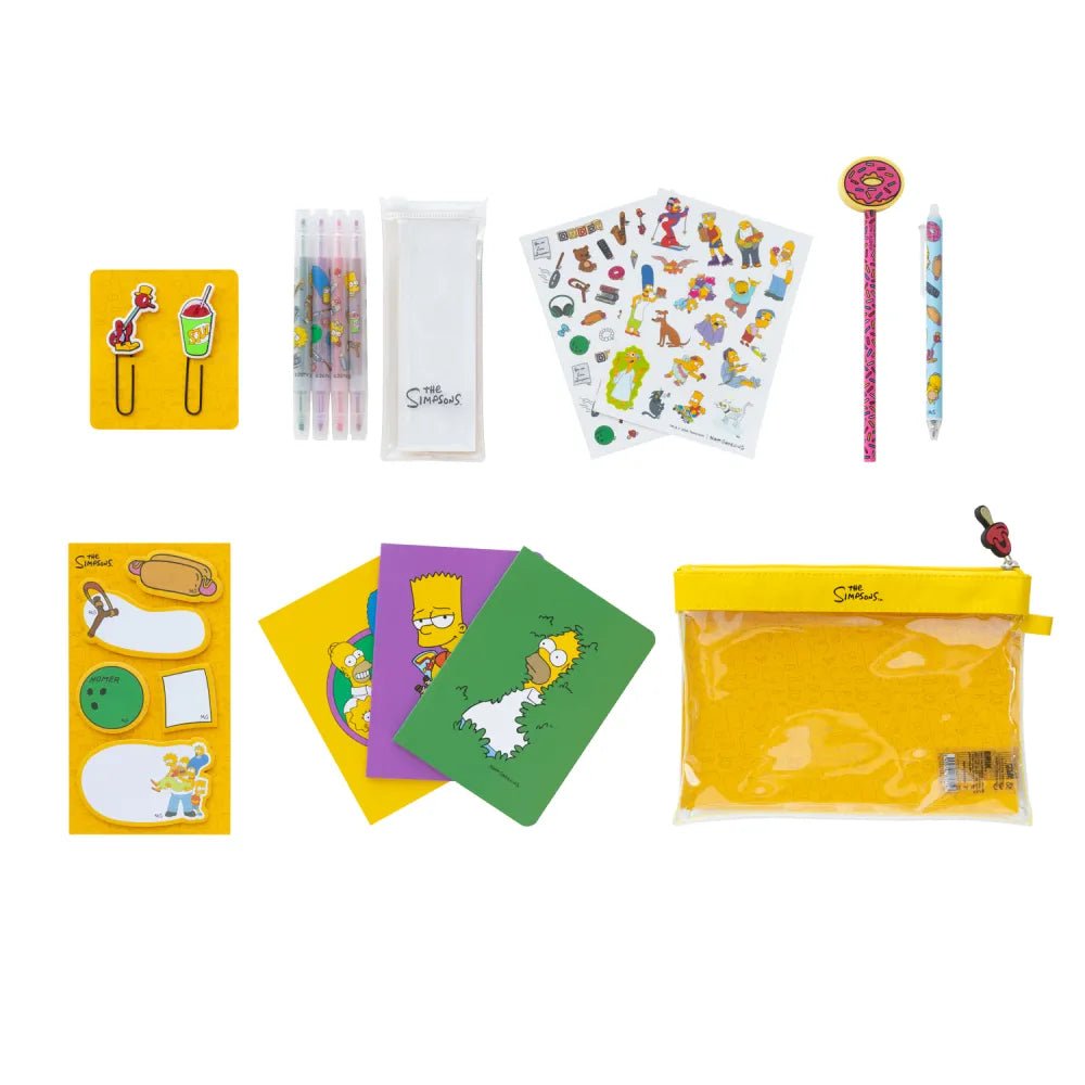 Conjunto de escrita Simpsons - Papelaria Encantada