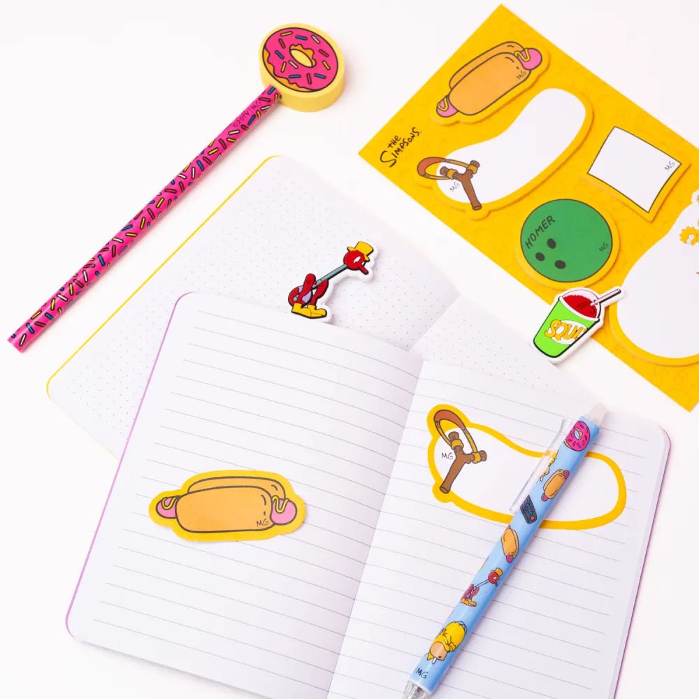 Conjunto de escrita Simpsons - Papelaria Encantada