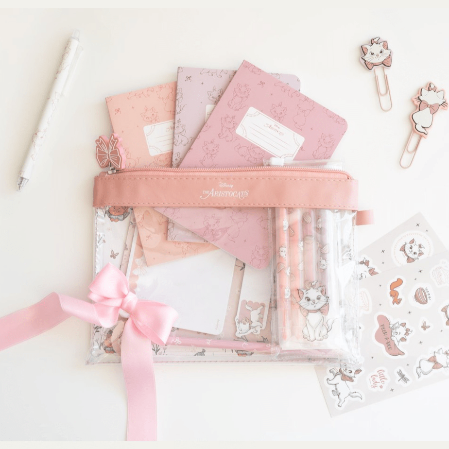 Conjunto de papelaria Bonjour Marie - Papelaria Encantada
