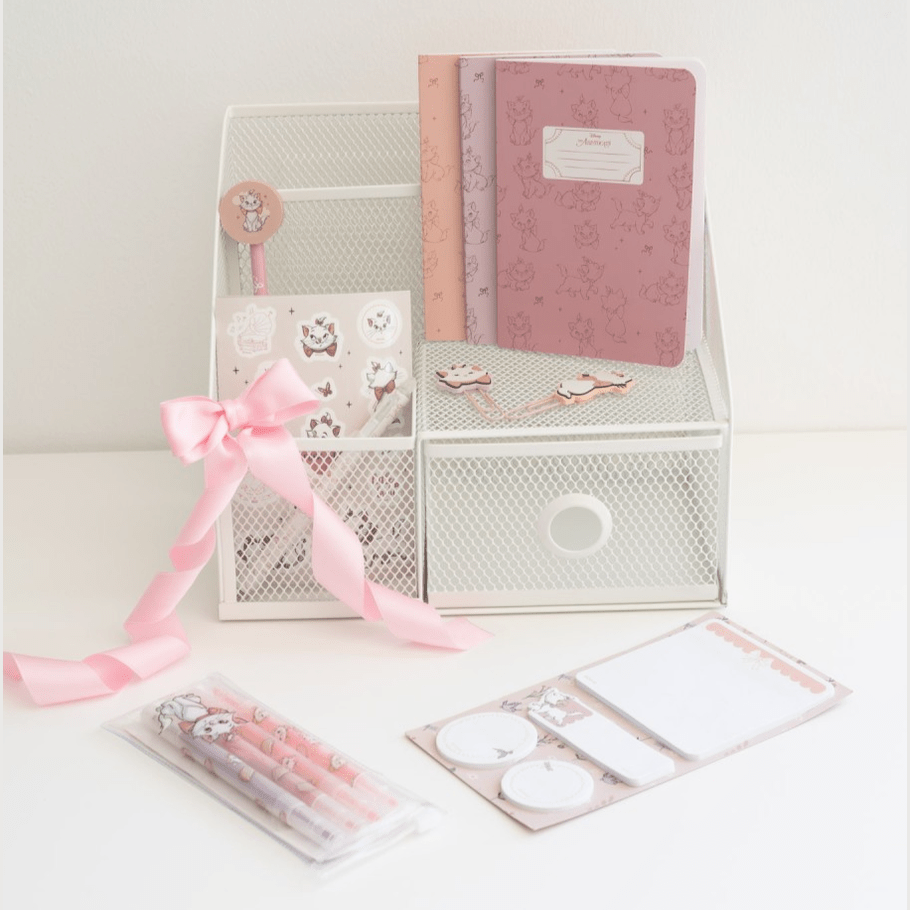 Conjunto de papelaria Bonjour Marie - Papelaria Encantada