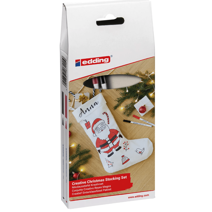 Conjunto Edding criativo de Natal - Papelaria Encantada