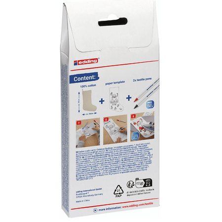 Conjunto Edding criativo de Natal - Papelaria Encantada