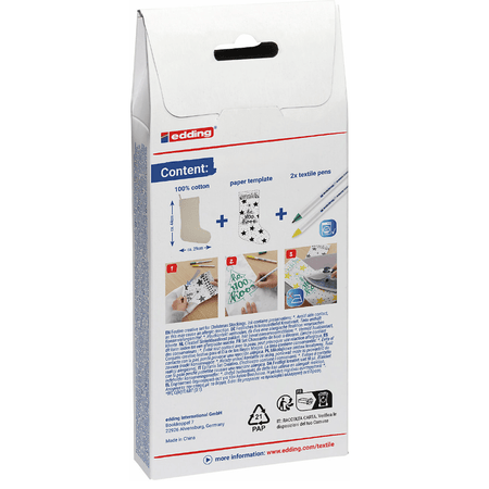 Conjunto Edding criativo de Natal Arvore - Papelaria Encantada