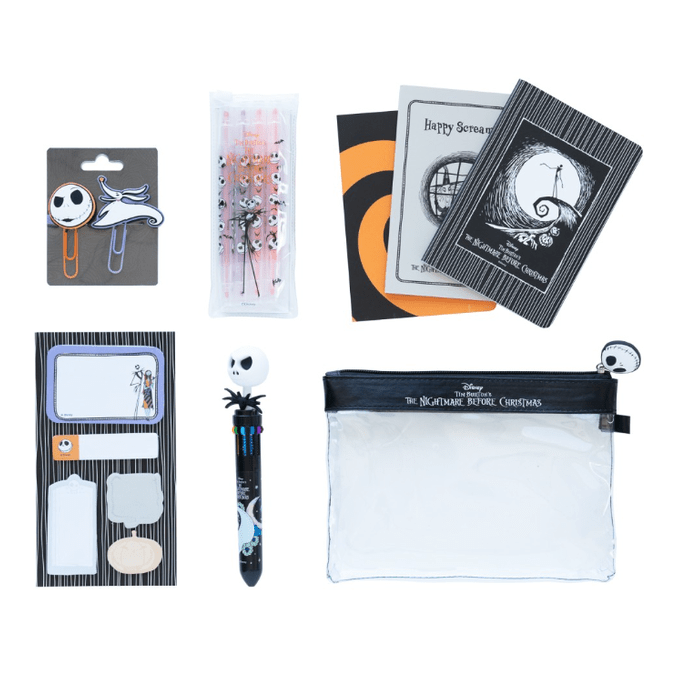 Conjunto escrita Nightmare before christmas - Papelaria Encantada