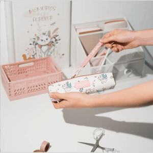 Conjunto Estojo com caneta e lápis disney bonjour Marie - Papelaria Encantada