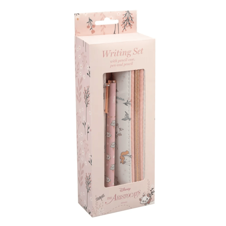 Conjunto Estojo com caneta e lápis disney bonjour Marie - Papelaria Encantada