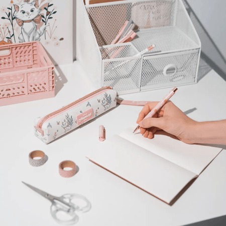Conjunto Estojo com caneta e lápis disney bonjour Marie - Papelaria Encantada