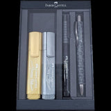 Conjunto Faber - castell Poly Ball Urban Jungle + Broadpen + Textliners - Papelaria Encantada